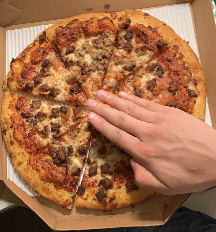 一个这么大的披萨